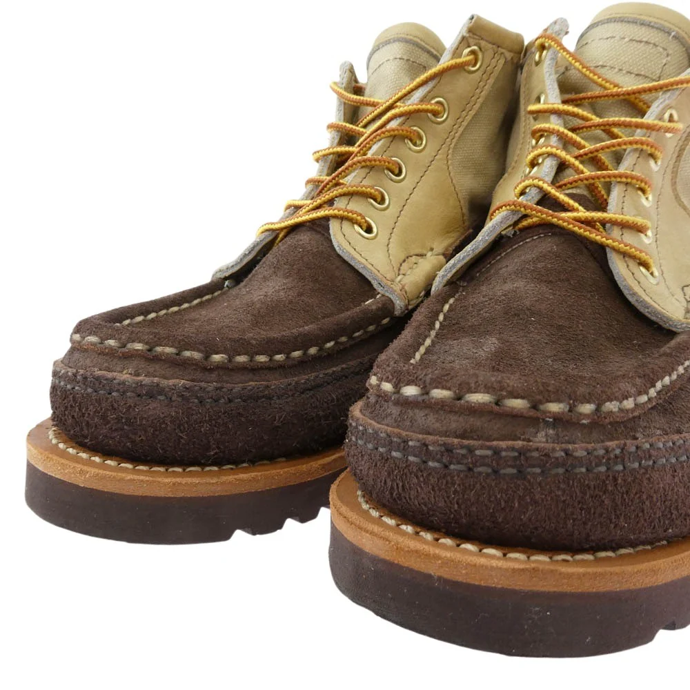 RUSSELL MOCCASIN ラッセルモカシン ショートサファリ スエード ビブラムソール ブーツ ブラウン系 ベージュ系 6.5D【中古】 - Image 4