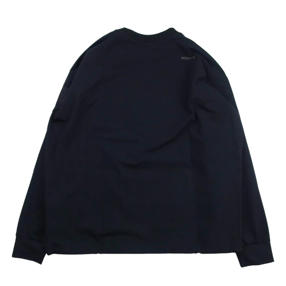 DESCENTE デサント ポリエステル トレーニング クルーネック スウェット ダークネイビー系 L【中古】 - Image 2