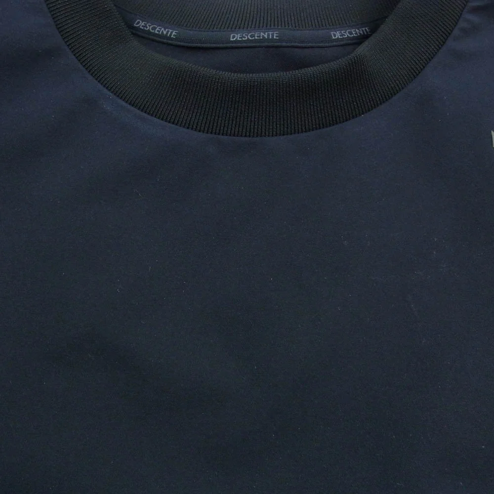 DESCENTE デサント ポリエステル トレーニング クルーネック スウェット ダークネイビー系 L【中古】 - Image 3