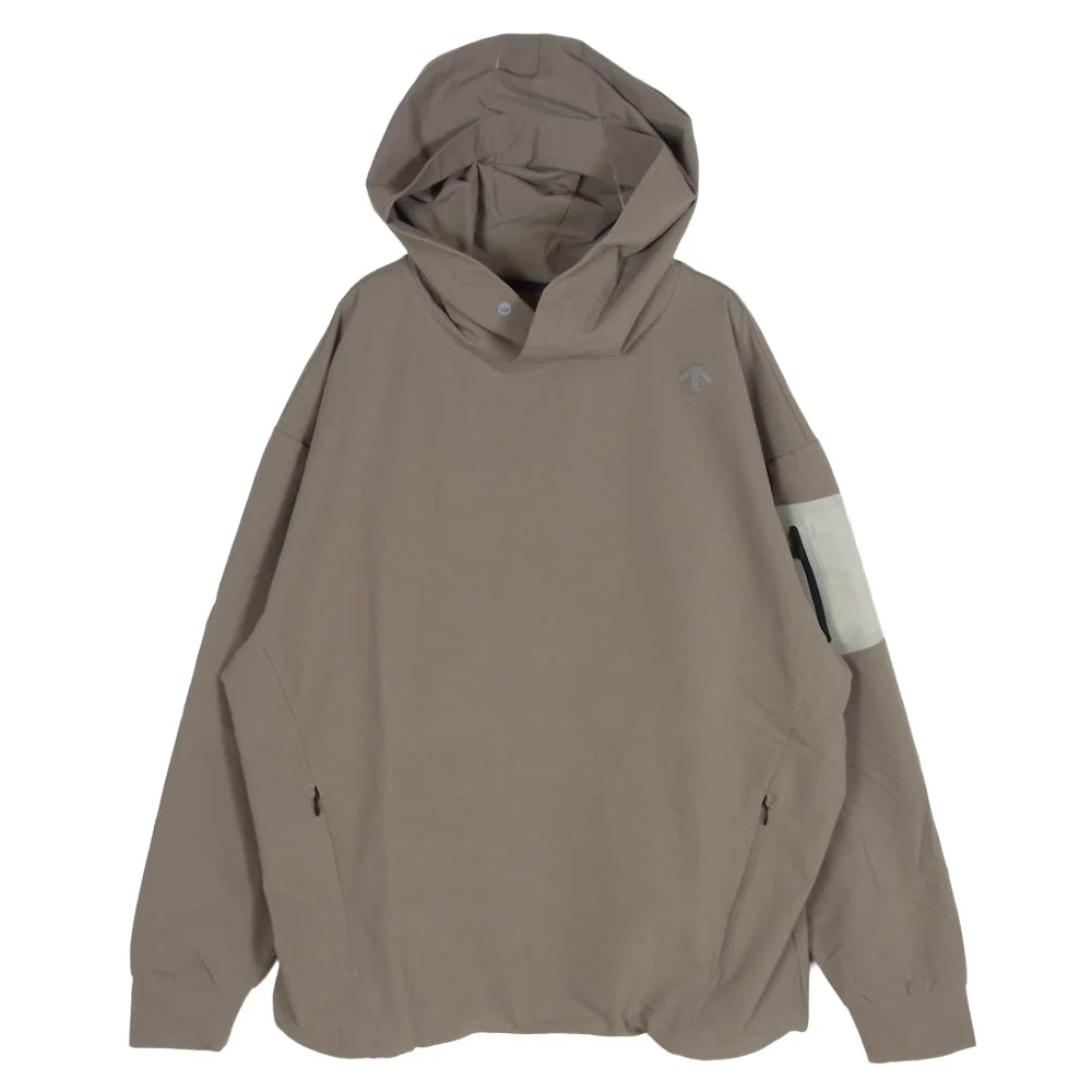 DESCENTE デサント DJMWGL12 ポリエステル トレーニング プルオーバー パーカー ベージュ系 L【中古】