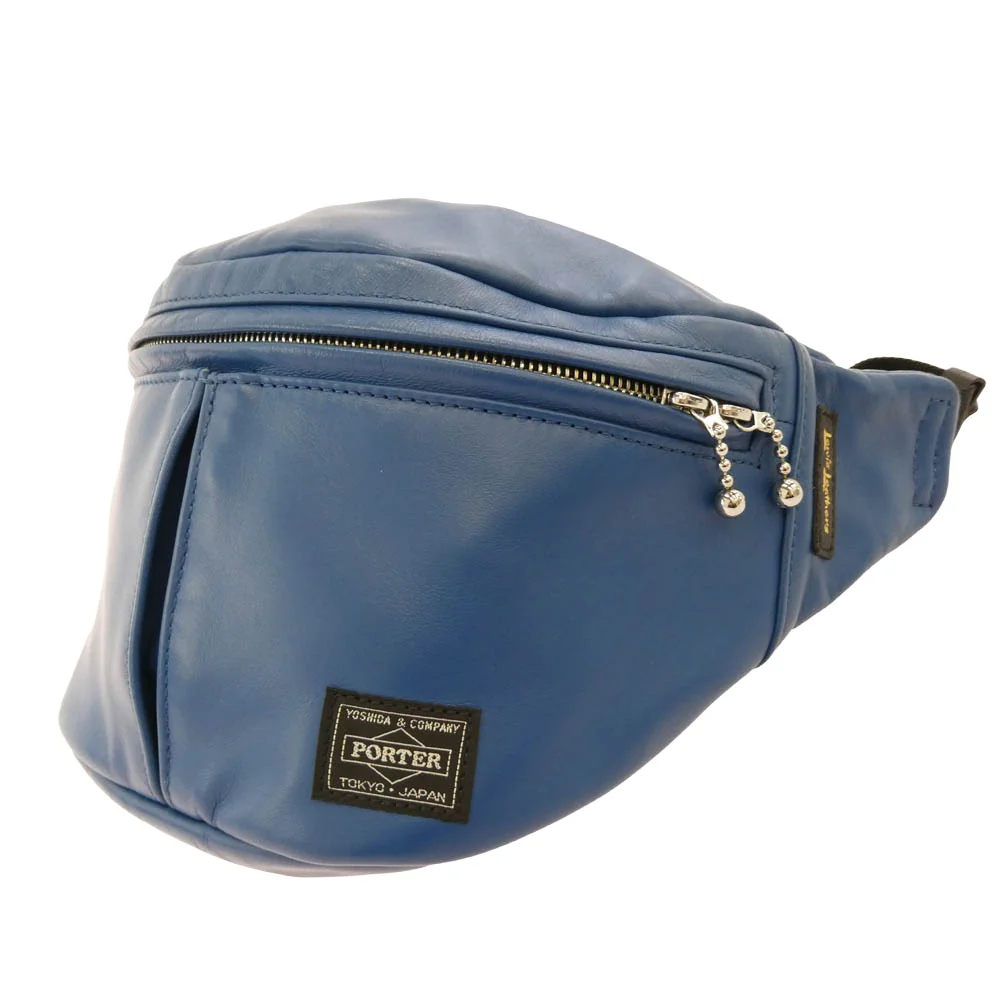Lewis Leathers ルイスレザー WAIST BAG レザー ウエスト バッグ ブルー系【美品】【中古】 - Image 3