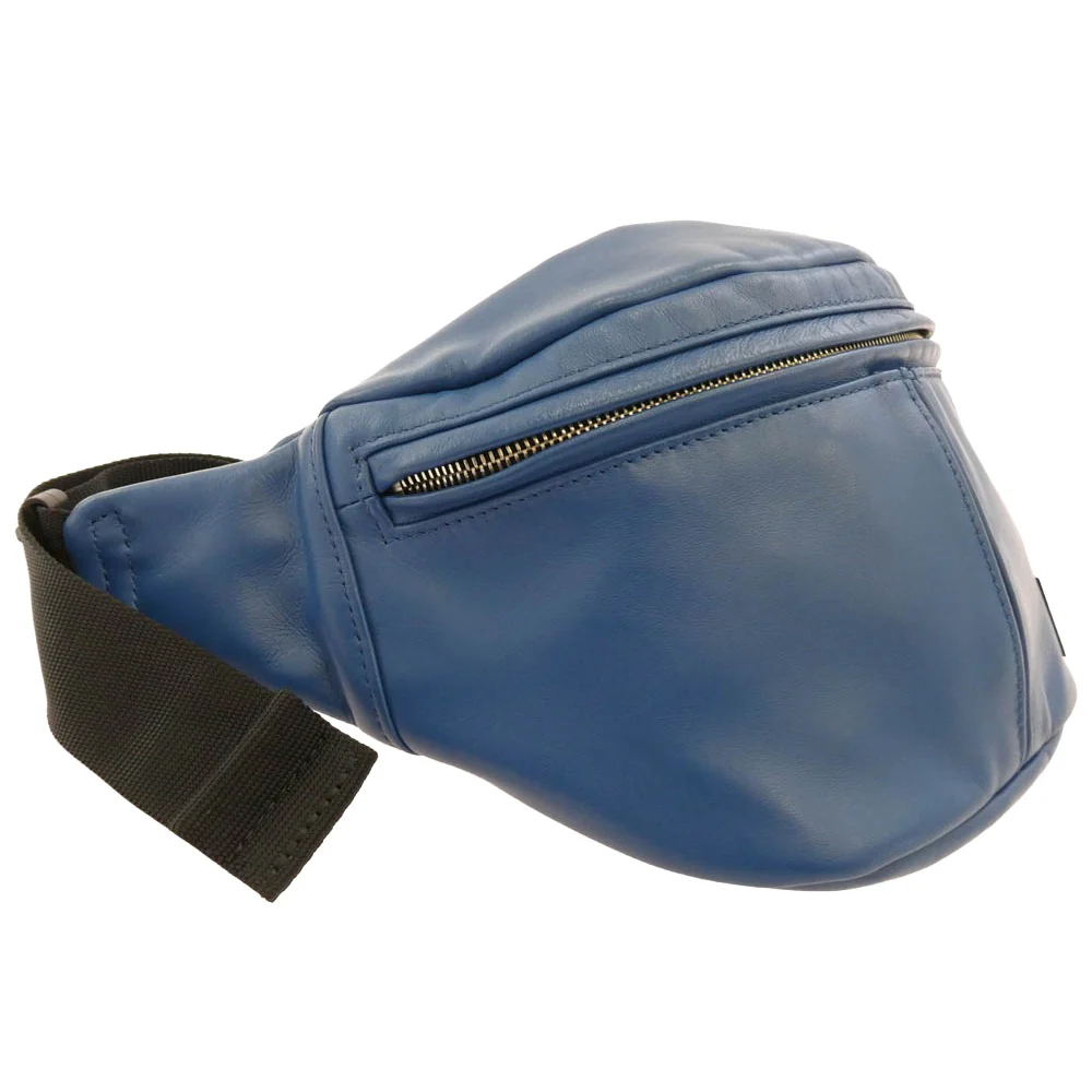 Lewis Leathers ルイスレザー WAIST BAG レザー ウエスト バッグ ブルー系【美品】【中古】 - Image 4