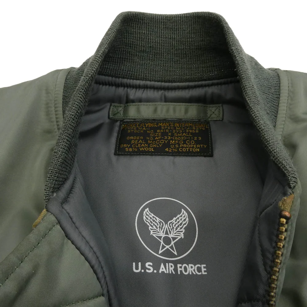 The REAL McCOY'S ザリアルマッコイズ MJ15115 TYPE MA-1 REAL McCOY MFG. CO. フライト ミリタリー ジャケット カーキ系 XS【中古】 - Image 3