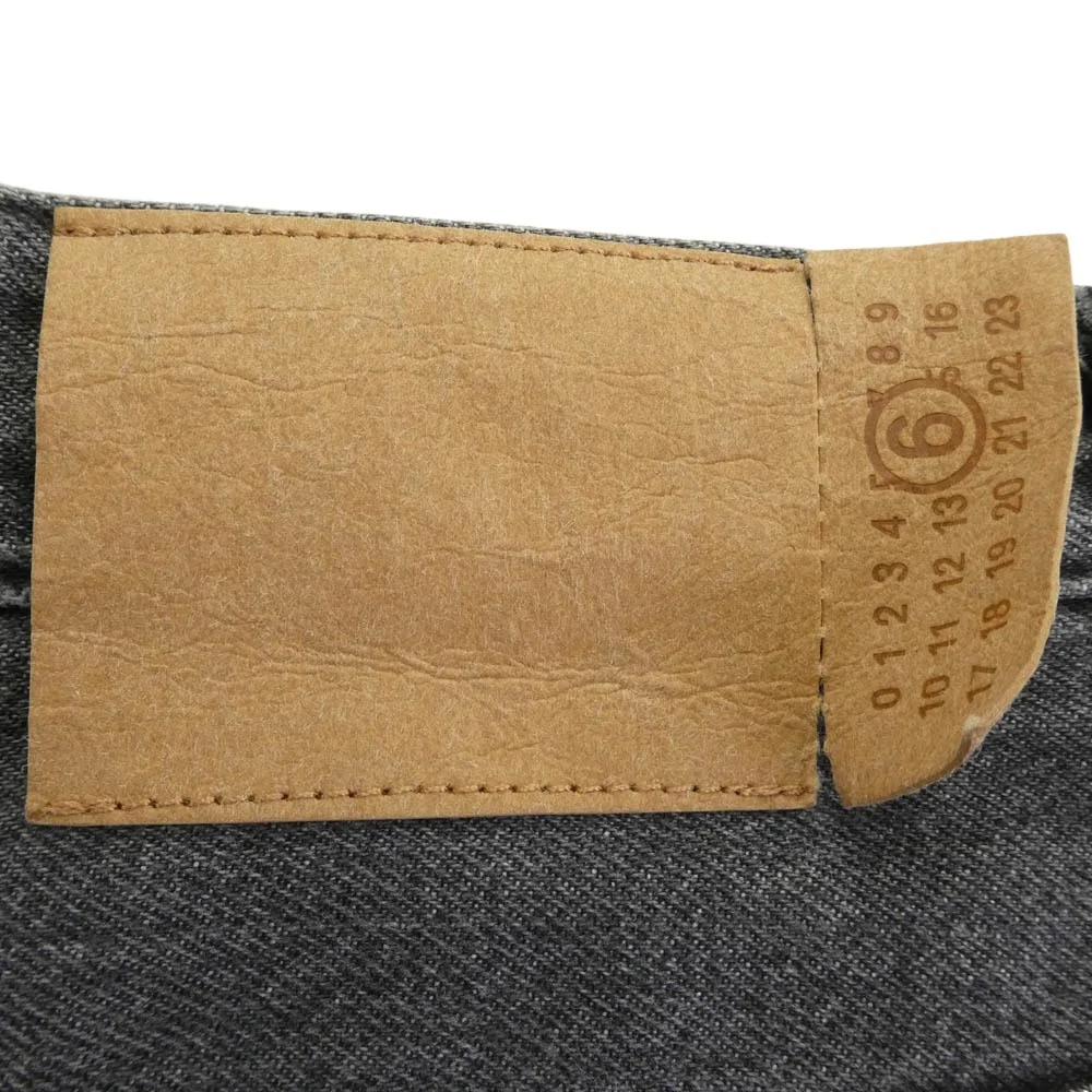 MAISON MARGIELA メゾンマルジェラ 24SS SH0LA0002 MM6 エムエムシックス Raw Jeans ワイド デニムパンツ ジーンズ グレー系 32 185/84A【中古】 - Image 3