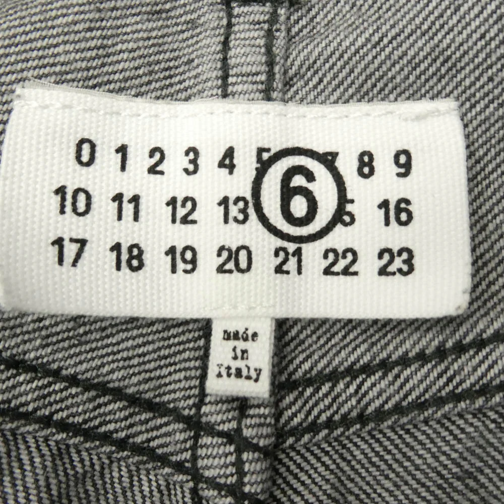 MAISON MARGIELA メゾンマルジェラ 24SS SH0LA0002 MM6 エムエムシックス Raw Jeans ワイド デニムパンツ ジーンズ グレー系 32 185/84A【中古】 - Image 4