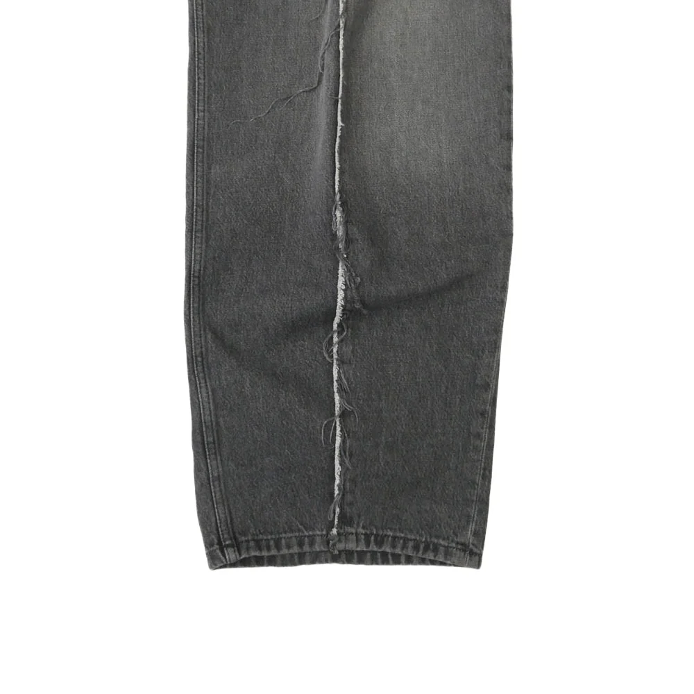 MAISON MARGIELA メゾンマルジェラ 24SS SH0LA0002 MM6 エムエムシックス Raw Jeans ワイド デニムパンツ ジーンズ グレー系 32 185/84A【中古】 - Image 7