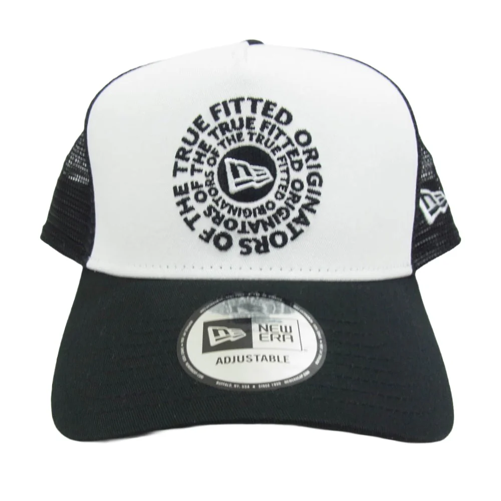 NEW ERA ニューエラ N2509 サークルロゴ刺繍 メッシュ トラッカー キャップ ブラック系【極上美品】【中古】 - Image 4