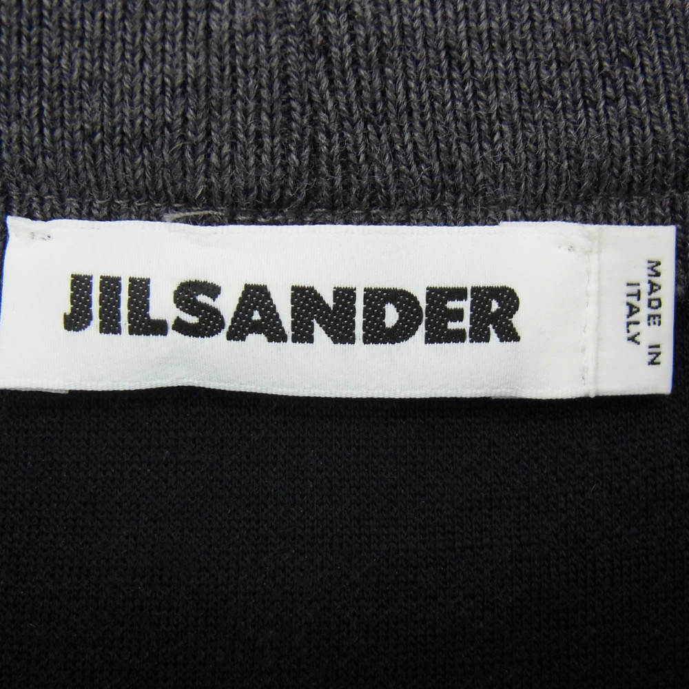 JIL SANDER ジルサンダー JSWG710016 ニット切替 スウェット ワンピース トップス ブラック系 36【中古】 - Image 4