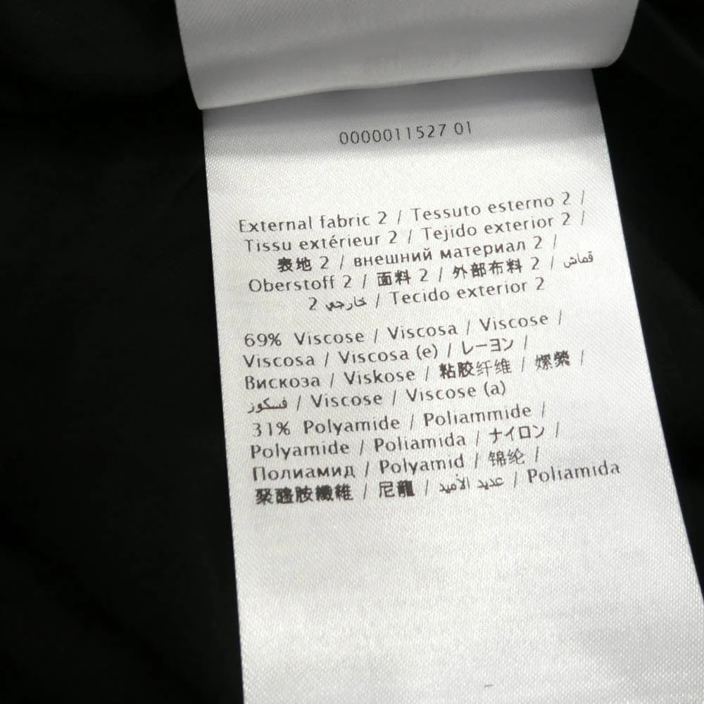 VALENTINO ヴァレンティノ SB3MD00X4TG フラワー プリーツ スカート ブラック系 M【中古】 - Image 6