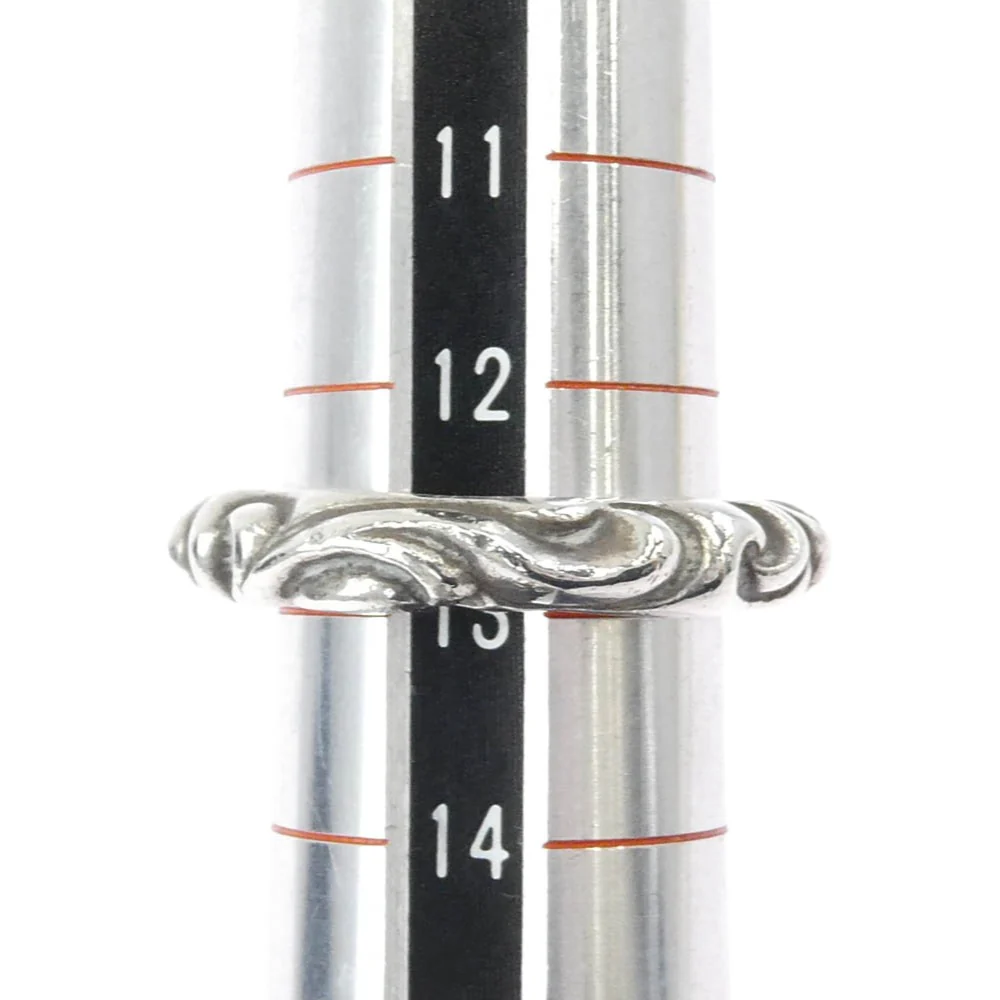 CHROME HEARTS クロムハーツ(原本無) SCRL BAND スクロールバンド リング シルバー系 JP約12.5号【中古】 - Image 6