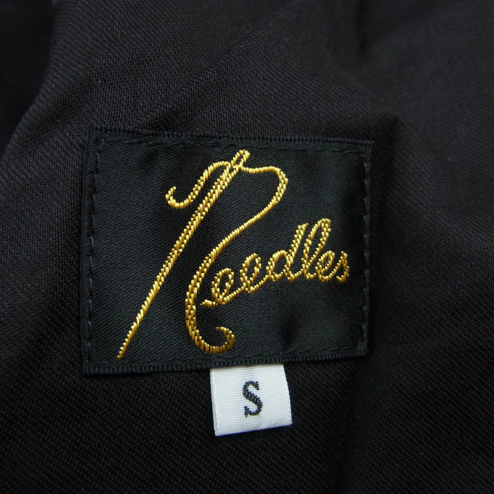 Needles ニードルス RW1596 別注 Piping Cowboy Pant PE PU Double Cloth パイピング カウボーイ ダブルクロス トラックパンツ ブラック系 S【美品】【中古】 - Image 3