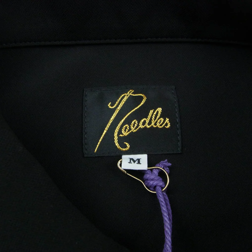 Needles ニードルス RW1595 別注 Piping Cowboy Jacket PE PU Double Cloth パイピング カウボーイ ダブルクロス トラックジャケット ブラック系 M【美品】【中古】 - Image 5