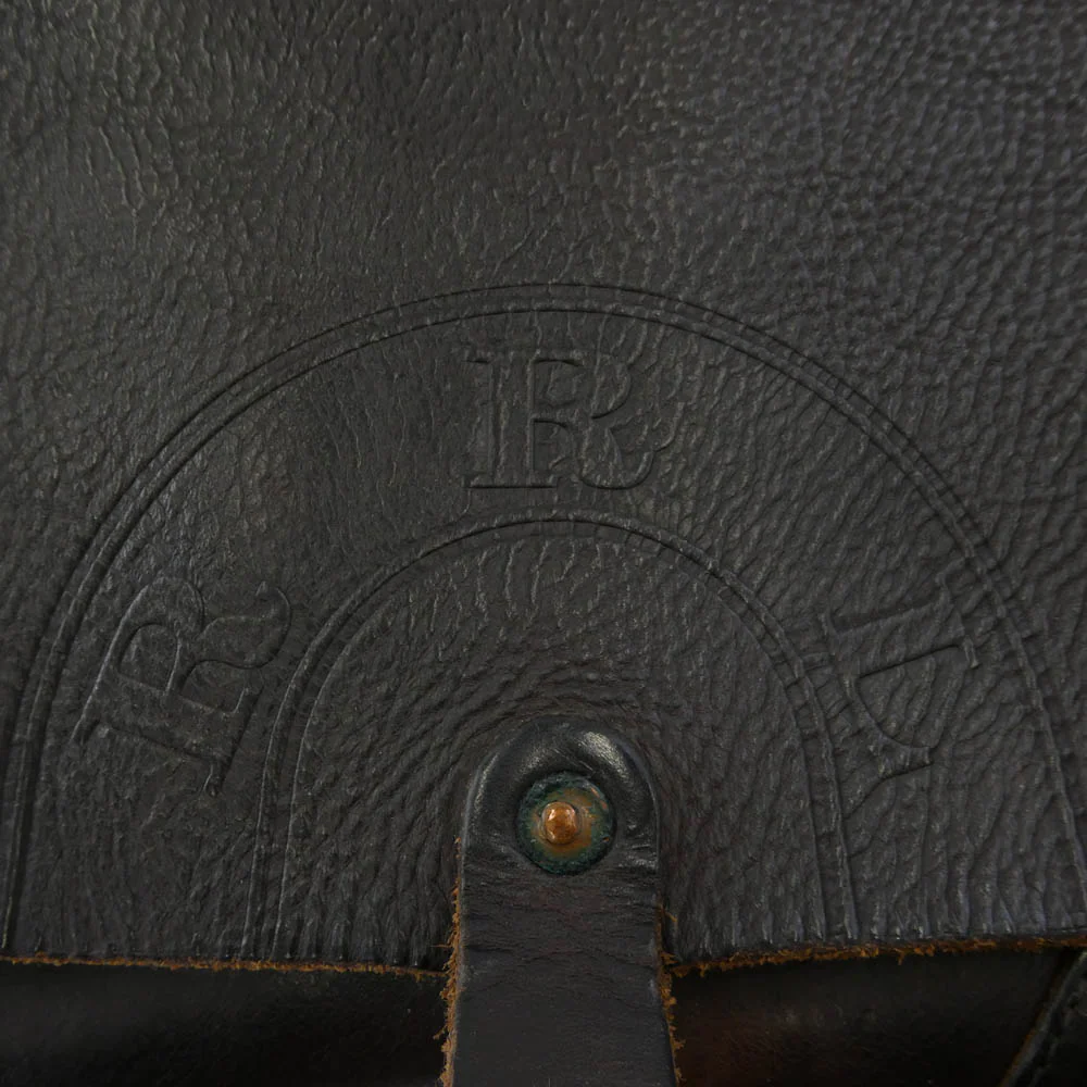 RRL ダブルアールエル Tumbled Leather Messenger Bag イタリア製 ヴィンテージ加工 オールレザー メッセンジャー バッグ ダークブラウン系【中古】 - Image 7