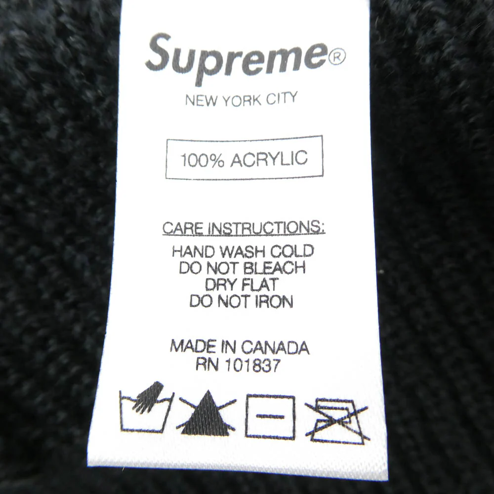 Supreme シュプリーム Basic Beanie ベーシック ビーニー ニット キャップ ブラック系【中古】 - Image 4