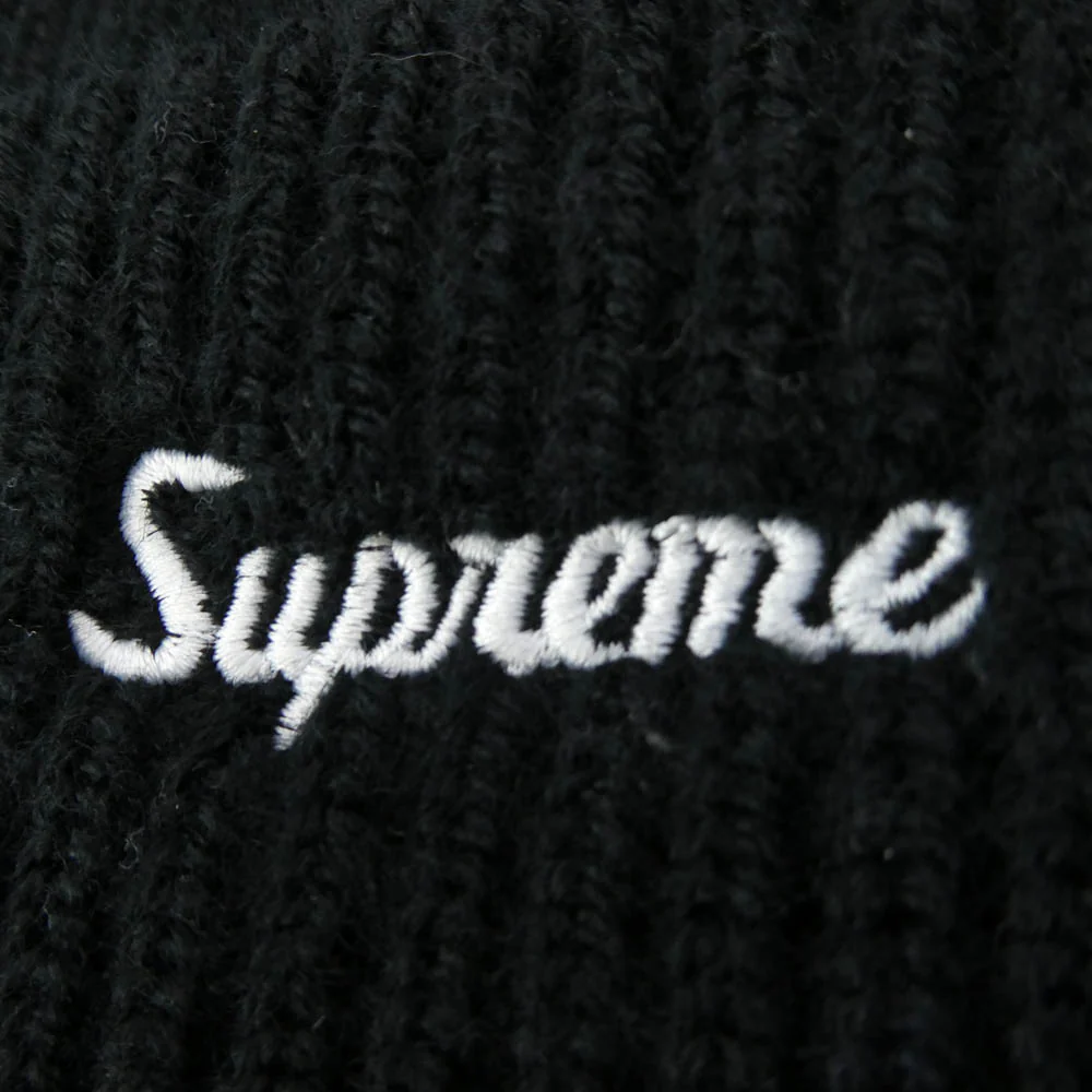 Supreme シュプリーム loose gauge beanie ルーズゲージ ビーニー ニット キャップ ワングラムタグ ブラック系【中古】 - Image 3