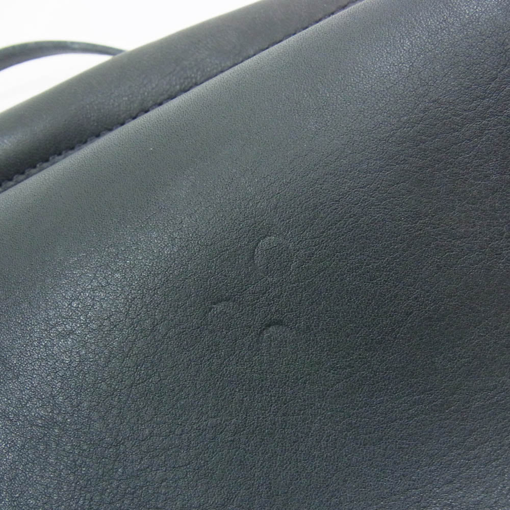 COACH コーチ usa製 オールド 9929 レザー ショルダー バッグ ブラック系【中古】 - Image 7