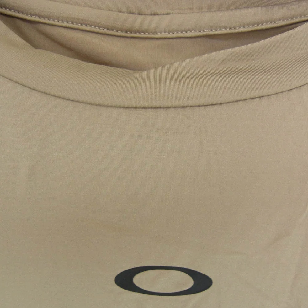 OAKLEY オークリー EN AMPHIBIAN SS T BACK FROG 1.0 ナイロン ポリウレタン ロゴ クルーネック Tシャツ カーキ系 XL【中古】 - Image 3