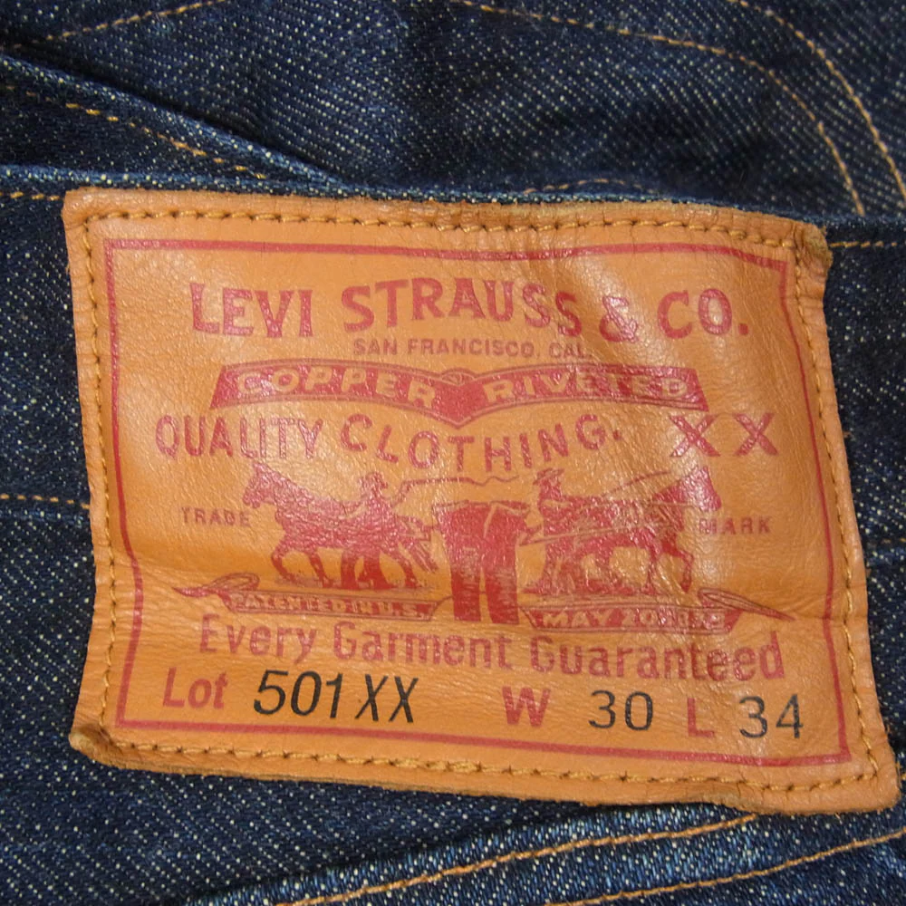 Levi's リーバイス 15501-0001 USA製 LVC 501XX 1915年モデル デニム パンツ インディゴブルー系 30【中古】 - Image 3
