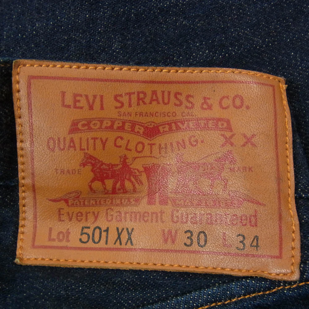 Levi's リーバイス 90501-0119 USA製 LVC 501XX 1890年モデル デニム パンツ インディゴブルー系 30【中古】 - Image 3