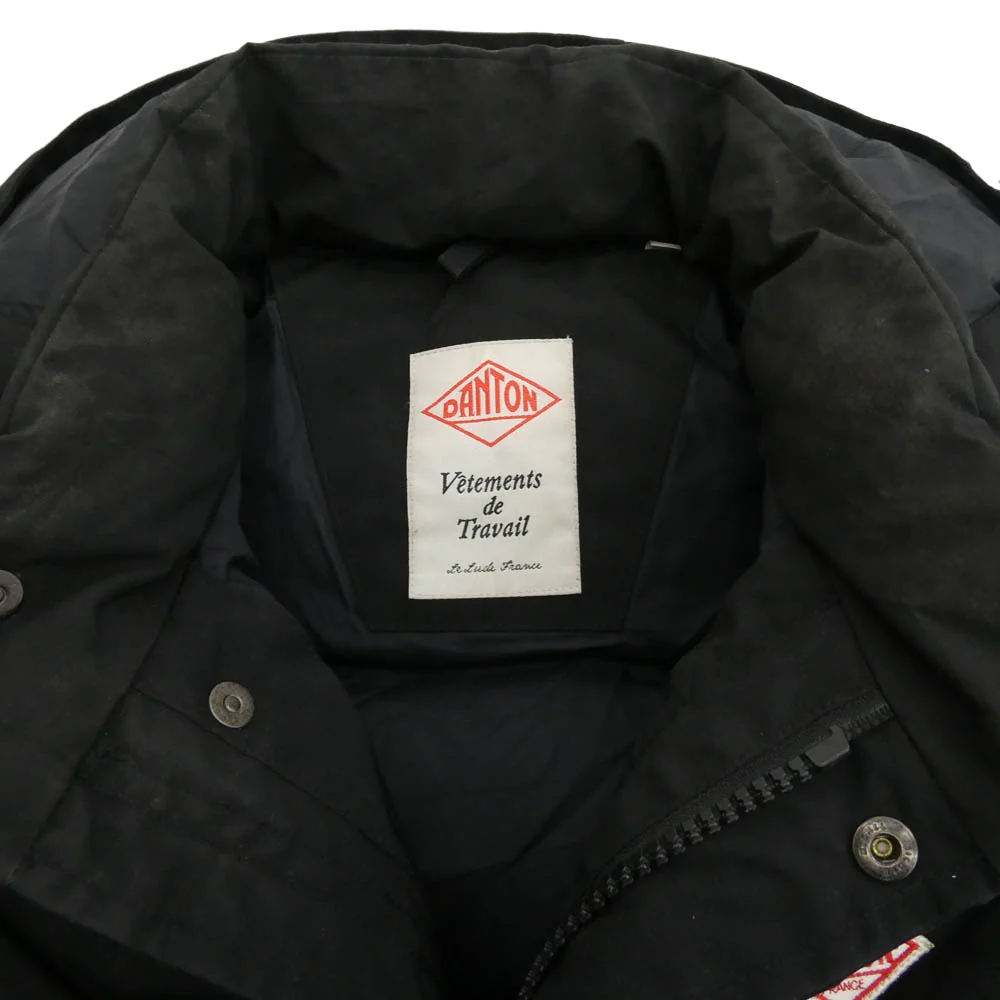 Danton ダントン JD-8759 URBAN RESEARCH アーバンリサーチ ロゴ ダウン ベスト ブラック系 38【中古】 - Image 3