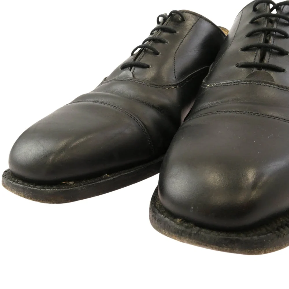 Tricker's トリッカーズ REGENT リージェント レザー 内羽根 ストレートチップ ビジネス ドレス シューズ ブラック系 6【中古】 - Image 4