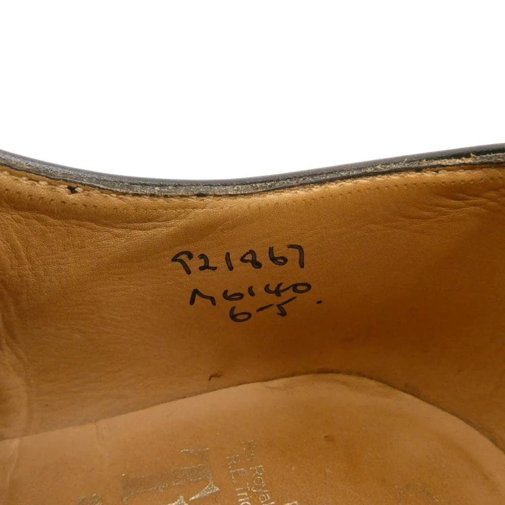 Tricker's トリッカーズ REGENT リージェント レザー 内羽根 ストレートチップ ビジネス ドレス シューズ ブラック系 6【中古】 - Image 7