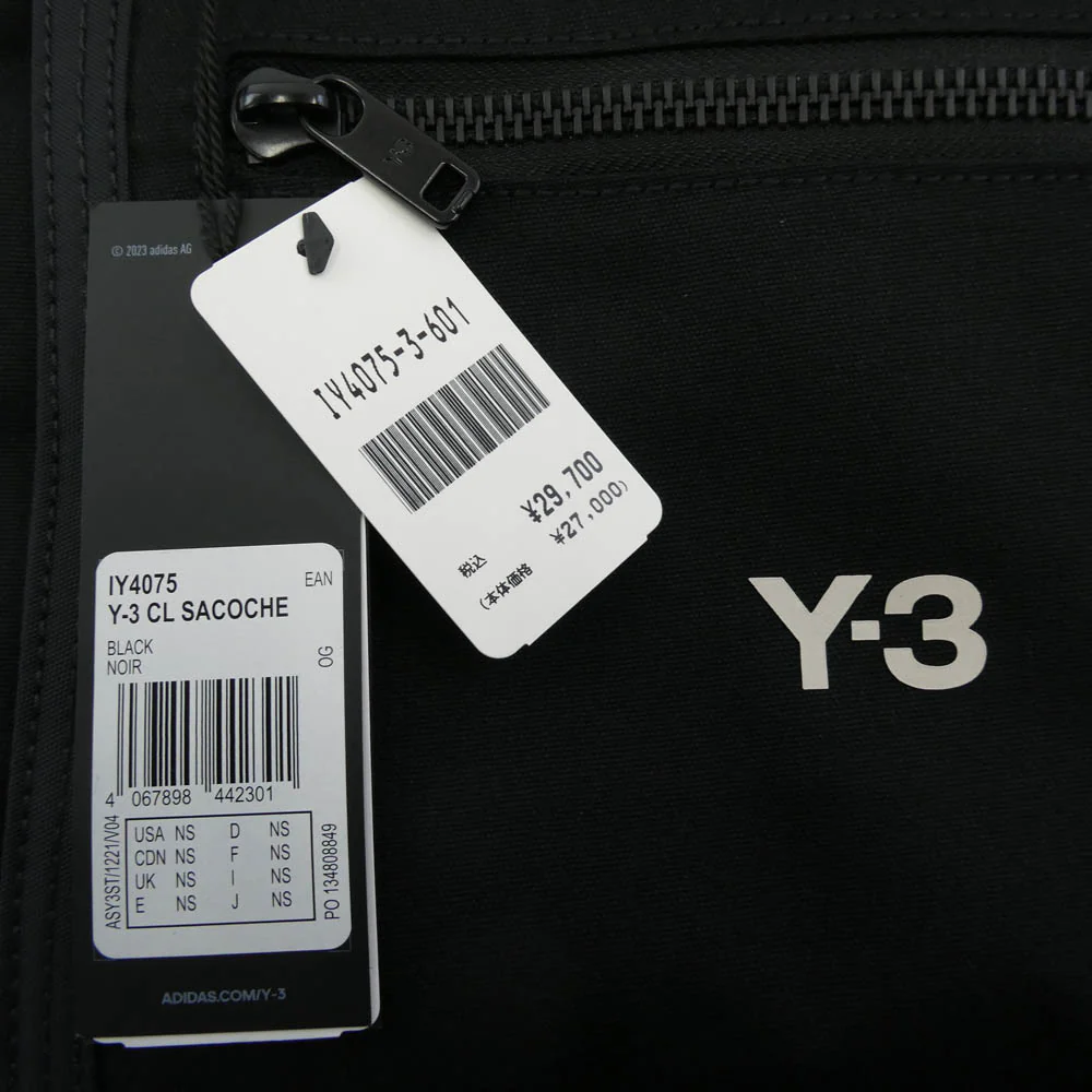 Y-3 Yohji Yamamoto ワイスリー ヨウジヤマモト IY4075 CL SACOCHE クラシック サコッシュ ショルダーバッグ ブラック系【新古品】【未使用】【中古】 - Image 7