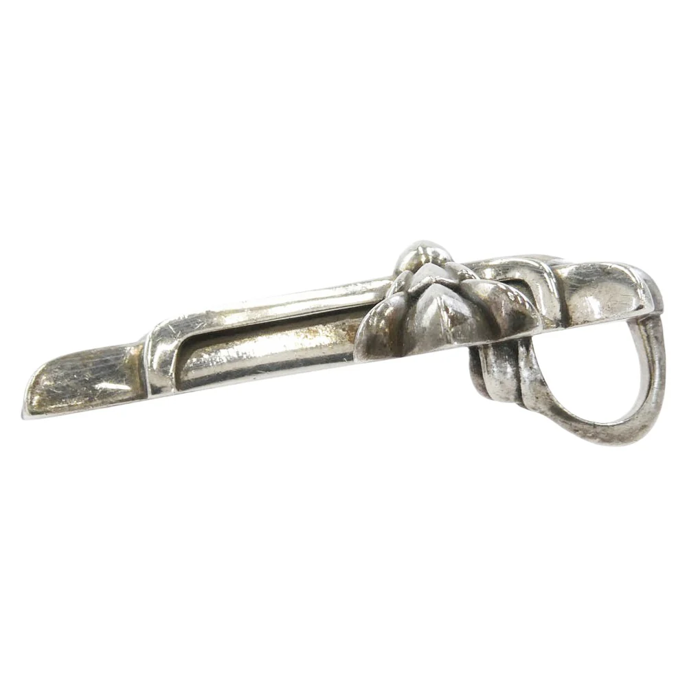 CHROME HEARTS クロムハーツ（原本無） DBL CH CRS SML スモール ダブルCHクロス ペンダントトップ シルバー系【中古】 - Image 4