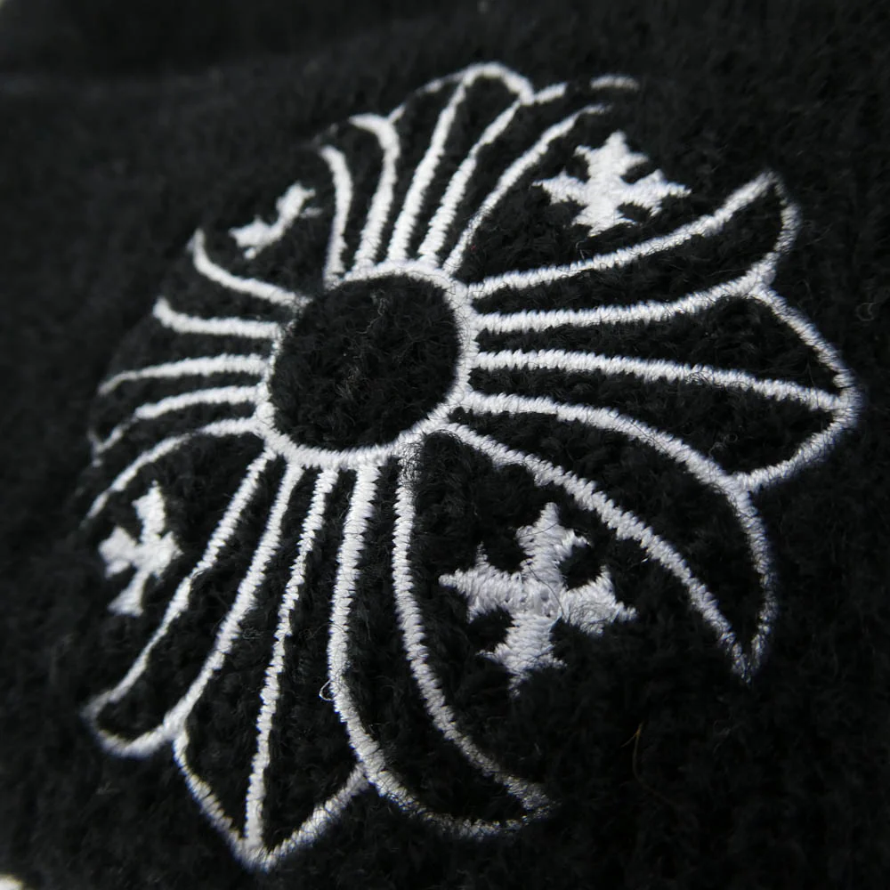 CHROME HEARTS クロムハーツ（原本無） WOOL WATCH CAP CHプラス刺繍 ウール ビーニー ニットキャップ ブラック系【中古】 - Image 4