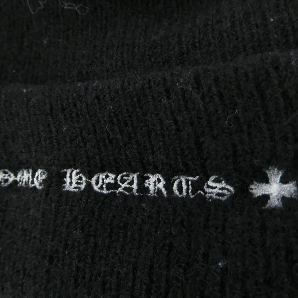 CHROME HEARTS クロムハーツ（原本無） WOOL WATCH CAP CHプラス刺繍 ウール ビーニー ニットキャップ ブラック系【中古】 - Image 5