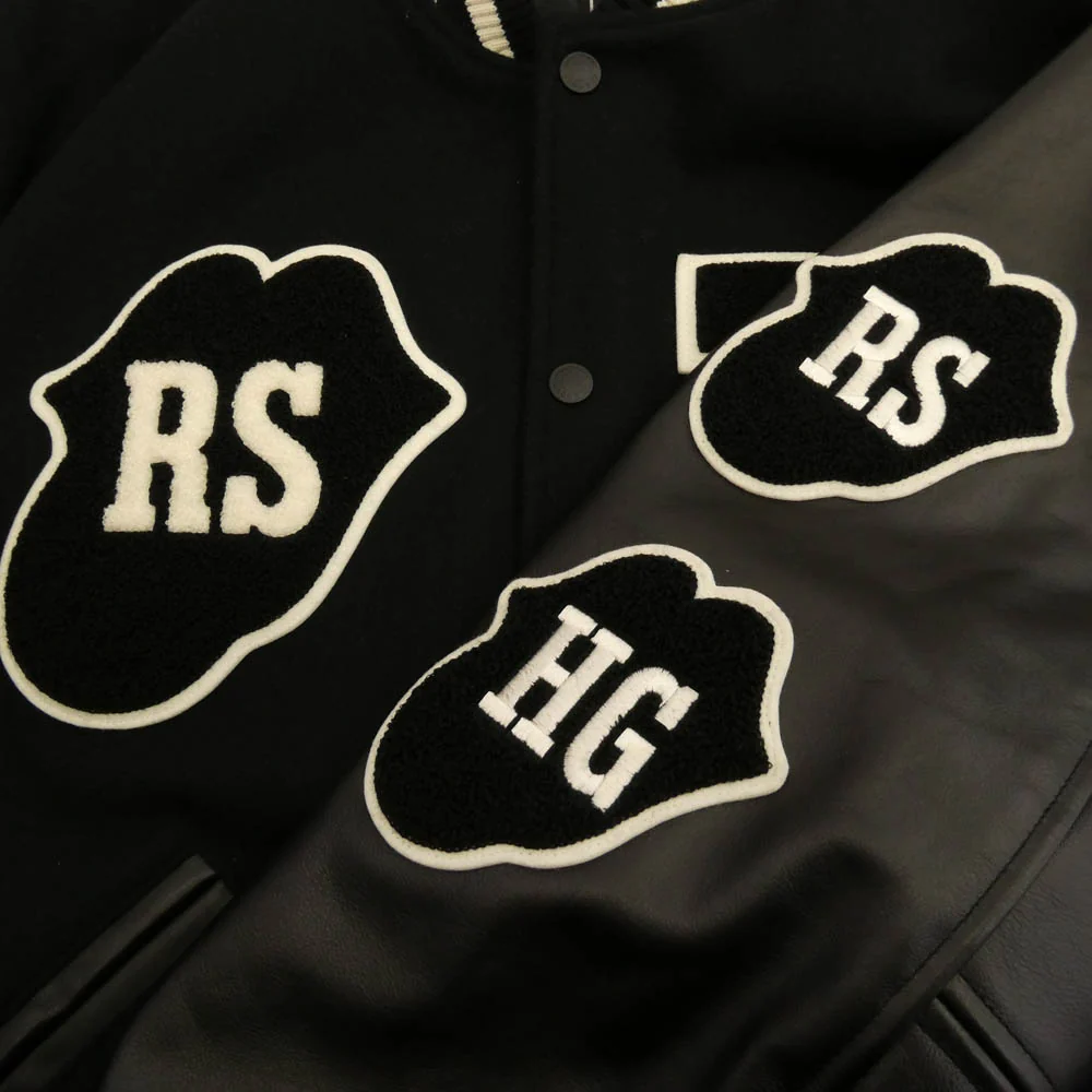HYSTERIC GLAMOUR ヒステリックグラマー 24AW 02243AB19 THE ROLLING STONES HYS LOVES 1975 US TOUR 刺繍 スタジャン ブラック系 XL【美品】【中古】 - Image 5