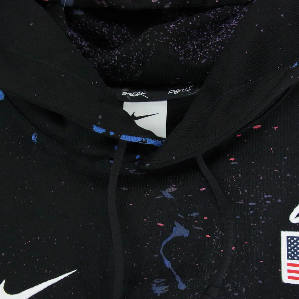 NIKE ナイキ USA M NK SOLO FLC PO HD OLYB BLACK WHITE フーディー パーカー ブラック系 XL【中古】 - Image 3