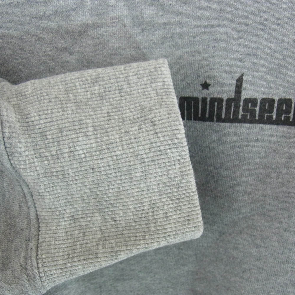 MINDSEEKER マインドシーカー ロゴプリント スウェット クルーネック 丸首 トレーナー グレー系 M【中古】 - Image 4