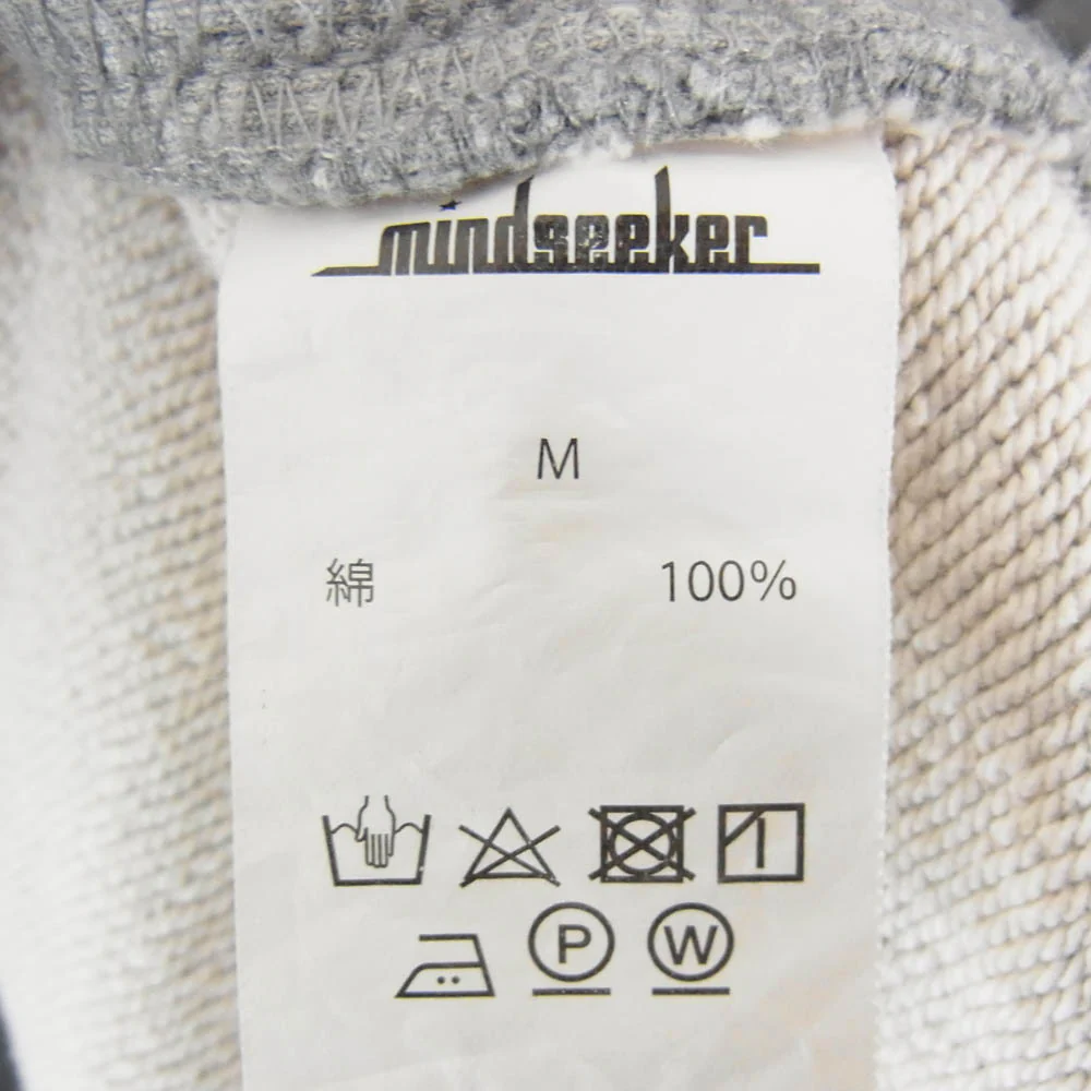 MINDSEEKER マインドシーカー ロゴプリント スウェット クルーネック 丸首 トレーナー グレー系 M【中古】 - Image 6