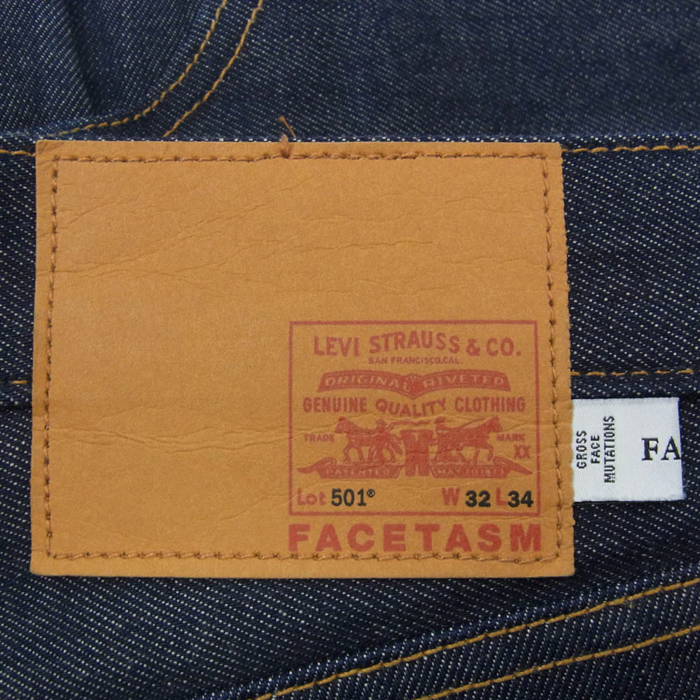 FACETASM ファセッタズム YA-PT-U09 × Levi’s リーバイス 501 デニム パンツ インディゴブルー系 32【中古】 - Image 3