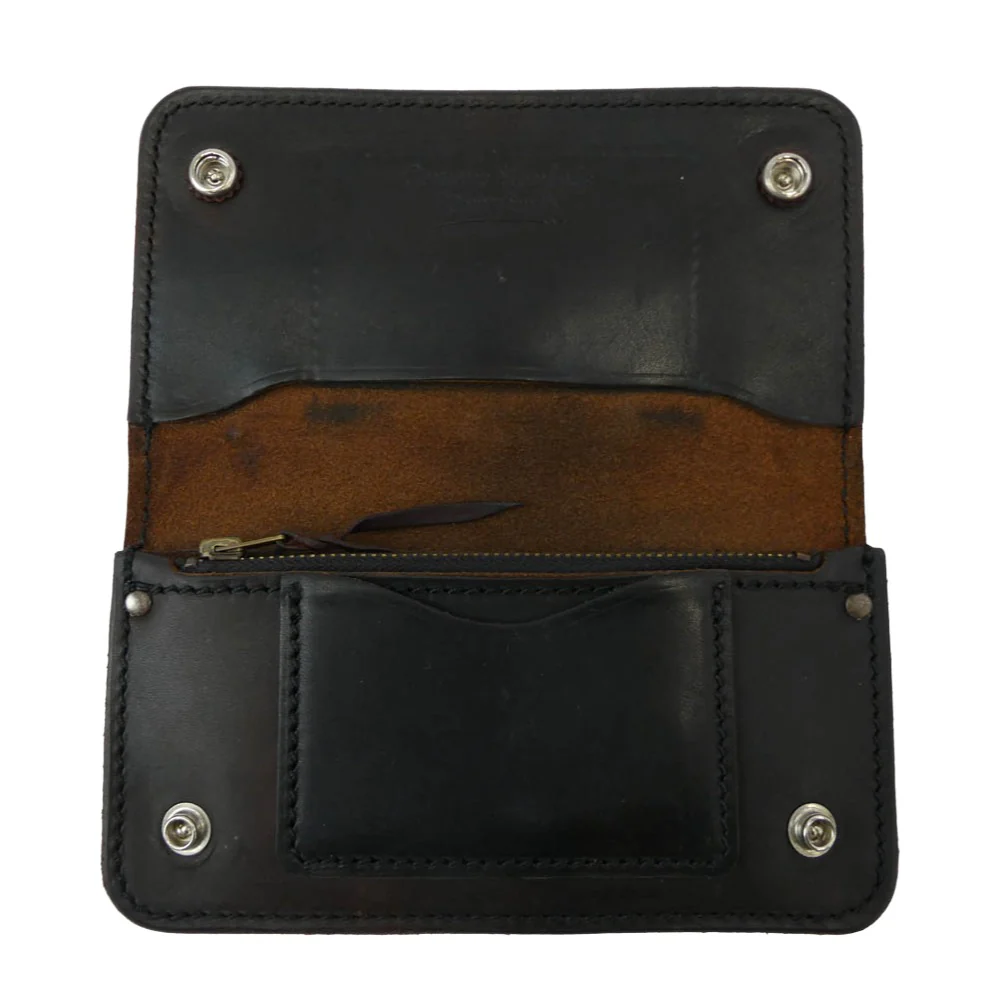 LARRY SMITH ラリースミス TRUCKERS WALLET トラッカーズ レザーウォレット 長財布 ダークブラウン系【中古】 - Image 4