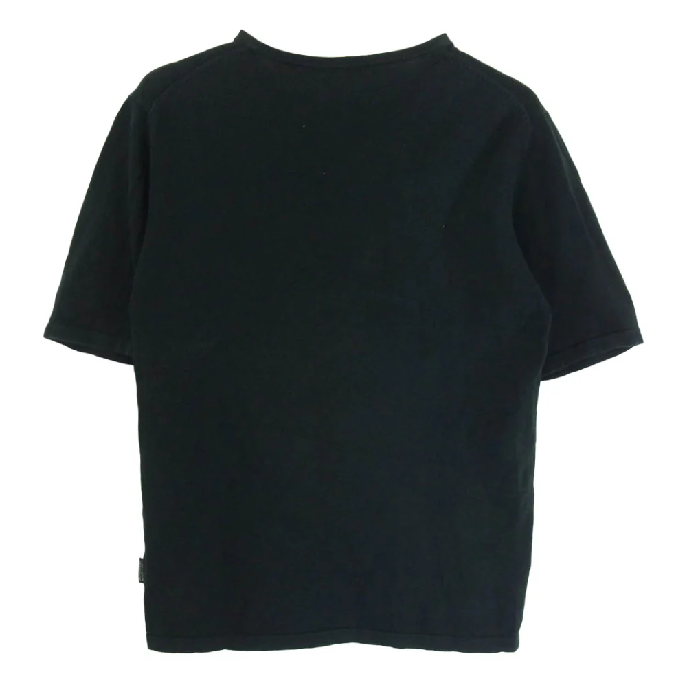 BURBERRY BLACK LABEL バーバリーブラックレーベル BMT67-903-09 ノバチェック 半袖 ニット Tシャツ ブラック系 2【中古】 - Image 2