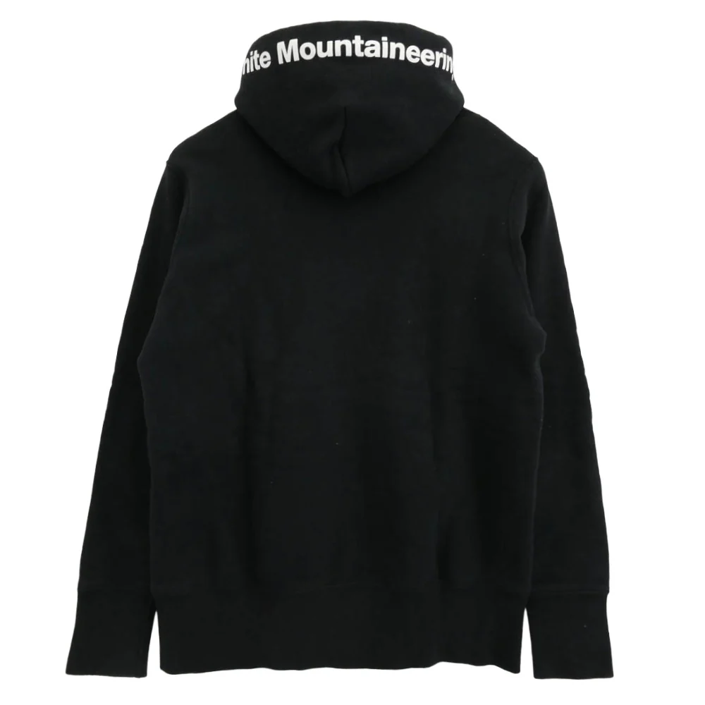 WHITE MOUNTAINEERING ホワイトマウンテニアリング ×Loop WHEELER ループ ウィラー logo printed HOODIE ロゴプリント フーディ パーカー ブラック系 M【中古】 - Image 2