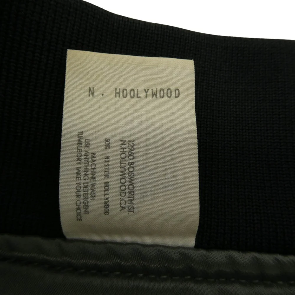N.HOOLYWOOD エヌハリウッド 17SS 971-BL02 L-2B JACKET SPECIAL フライト ジャケット ブルゾン ブラック系 38【中古】 - Image 5