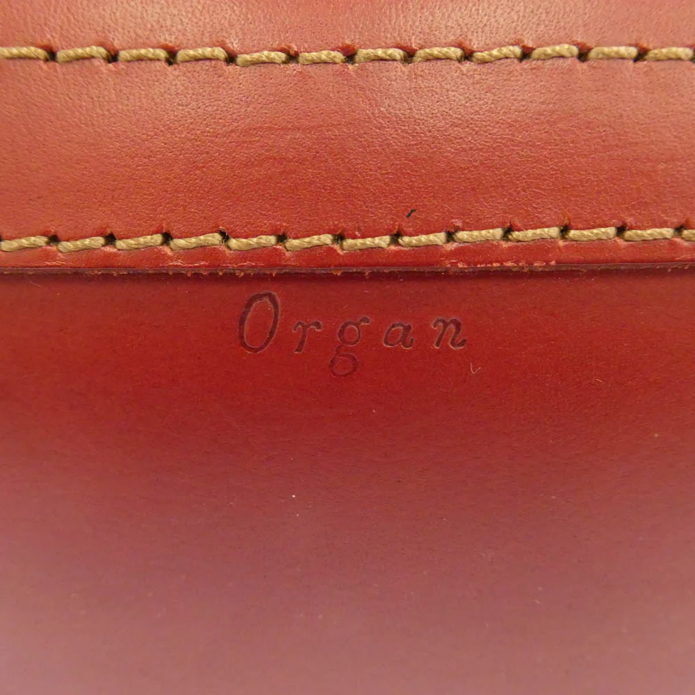 ORGAN オルガン HERZ ヘルツ 箱型 2WAY ハンドバッグ ショルダーバッグ レッド系【中古】 - Image 9