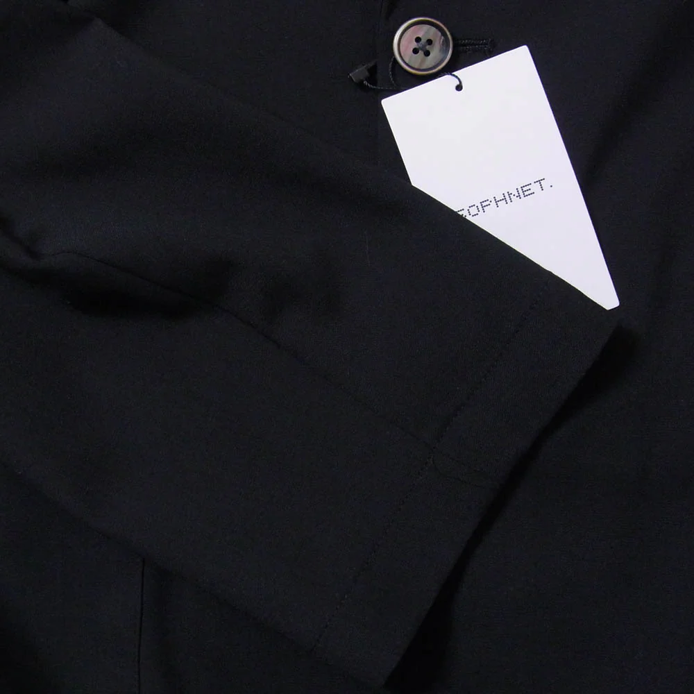 SOPHNET. ソフネット 25AW SPNT-252034 HIGH-TWIST POPLIN JACKET ポプリン テーラード ジャケット サイズ3 ブラック系 3【新古品】【未使用】【中古】 - Image 4