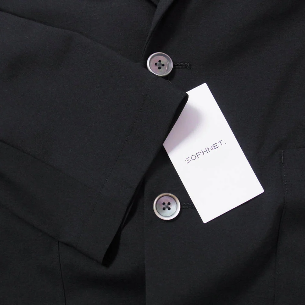 SOPHNET. ソフネット 25AW SPNT-252034 HIGH-TWIST POPLIN JACKET ポプリン テーラード ジャケット サイズ2 ブラック系 2【新古品】【未使用】【中古】 - Image 4