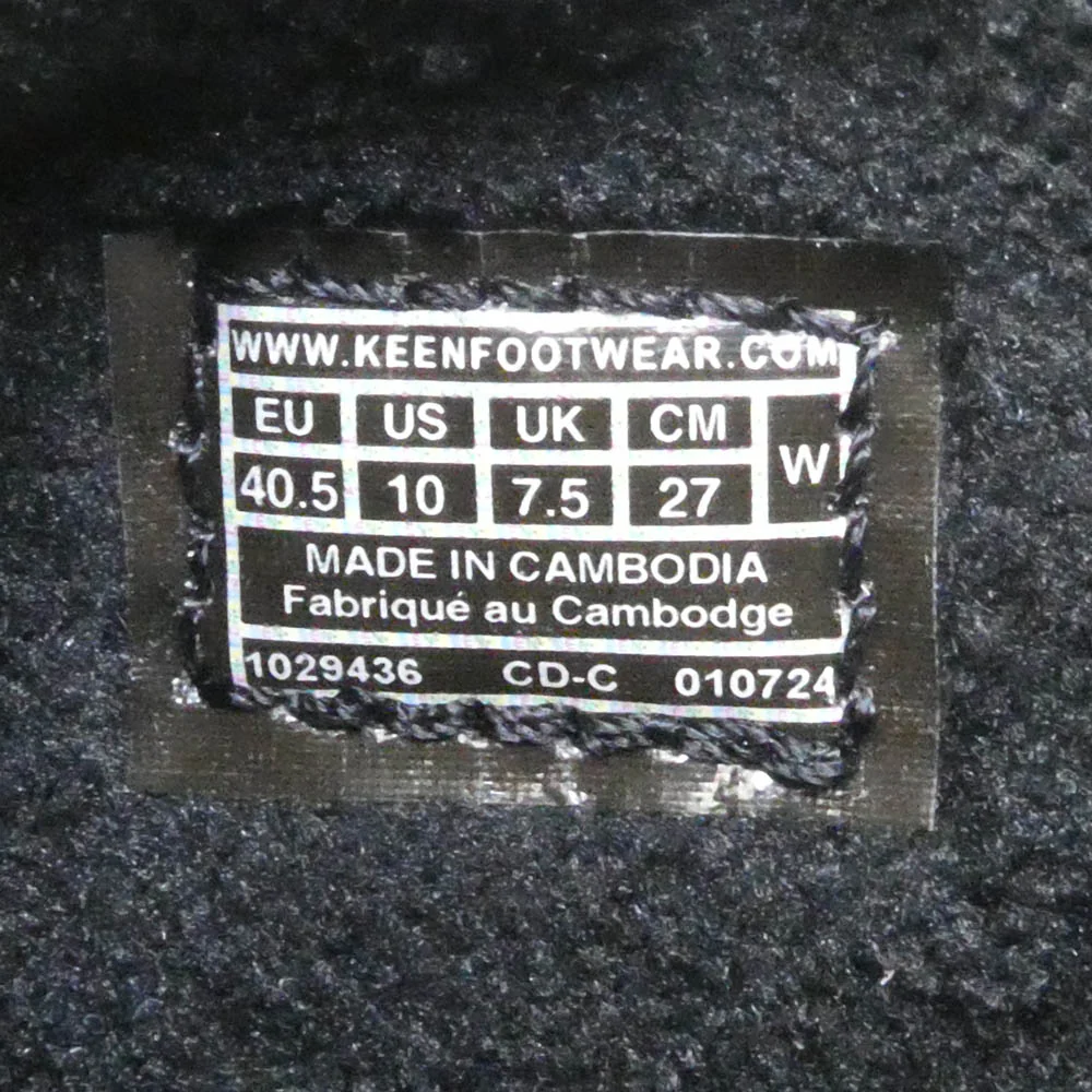 KEEN キーン 1029436 HOWSER III SLIDE ハウザー スリー スライド スリッポン ブラック系 27cm【美品】【中古】 - Image 7