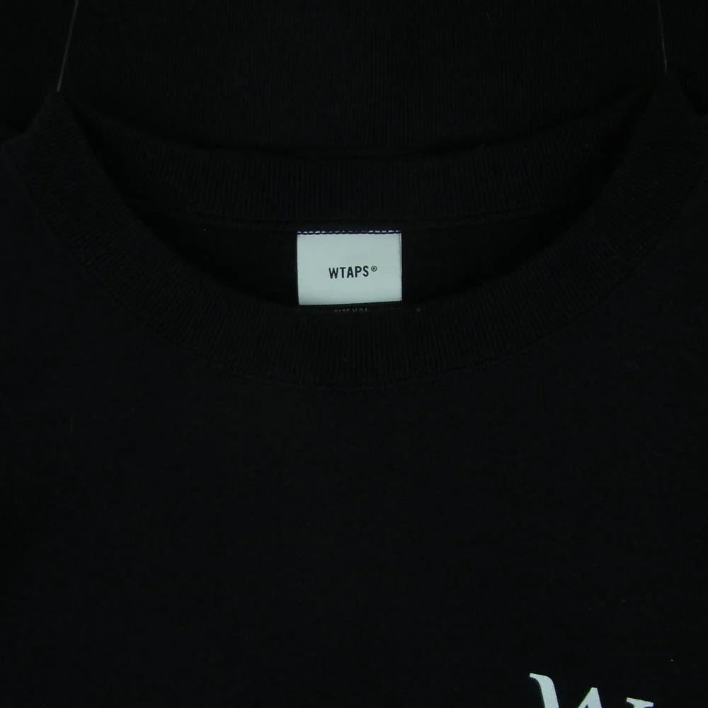WTAPS ダブルタップス SNEAK COLLECTION VISUAL UPARMORED スニーク クルーネック スウェット ブラック系 04【中古】 - Image 3