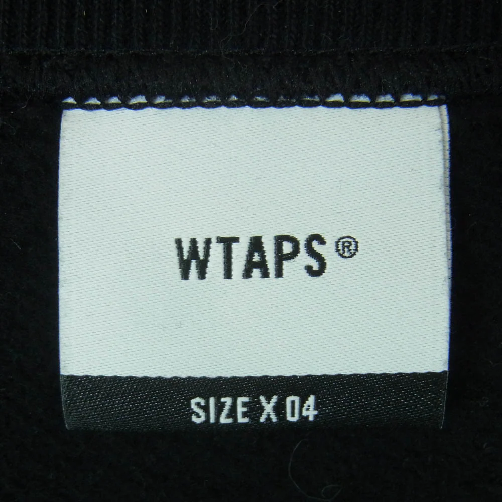 WTAPS ダブルタップス SNEAK COLLECTION VISUAL UPARMORED スニーク クルーネック スウェット ブラック系 04【中古】 - Image 5