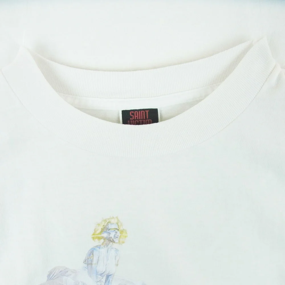 SAINT MICHAEL セントマイケル SM-HR1-0000-C79 SRYM_SS TEE/LOVERS 空山基 プリント 半袖 Tシャツ オフホワイト系 XL【中古】 - Image 3