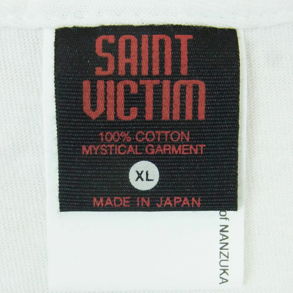 SAINT MICHAEL セントマイケル SM-HR1-0000-C79 SRYM_SS TEE/LOVERS 空山基 プリント 半袖 Tシャツ オフホワイト系 XL【中古】 - Image 4