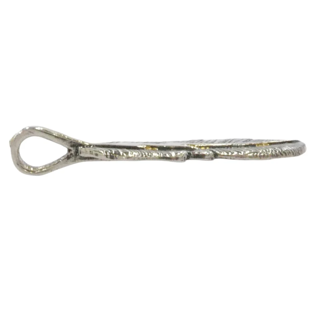 TRAVIS WALKER トラヴィスワーカー 販売証明書付属 feather pendant 18k thunder フェザー ペンダントトップ サンダー シルバー系 ゴールド系【中古】 - Image 3
