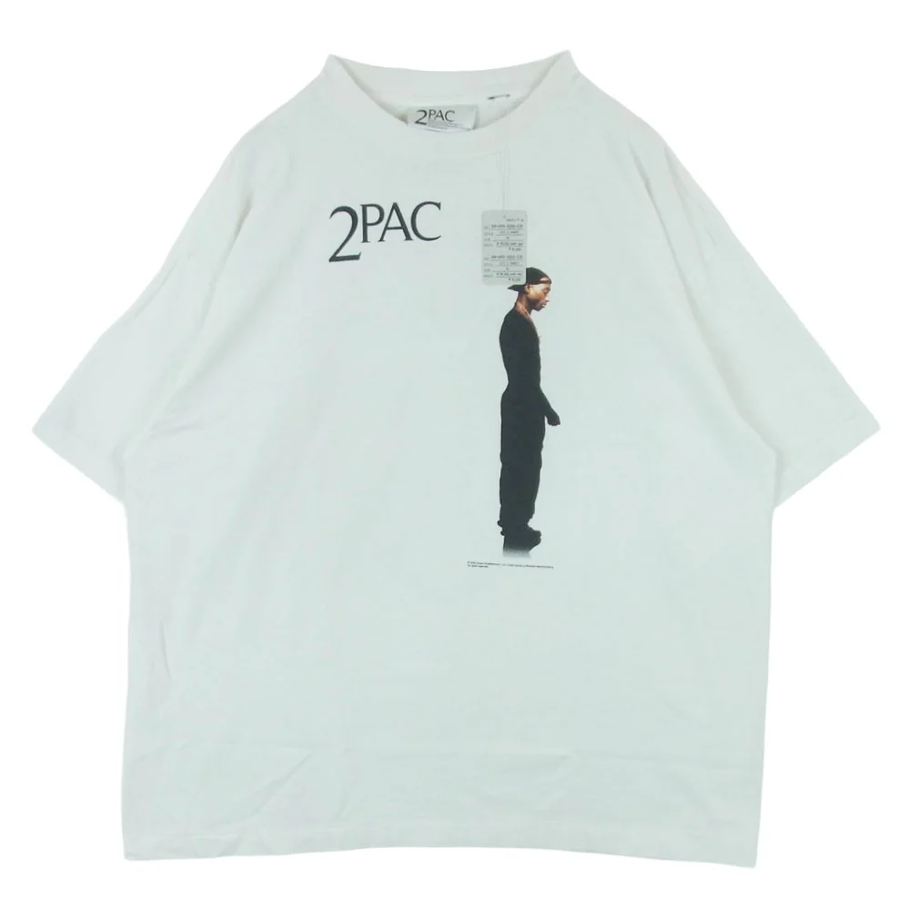 SAINT MICHAEL セントマイケル 25SS SM-HR3-0000-C15 2PAC 2PC_SS TEE 半袖 Tシャツ オフホワイト系 XL【美品】【中古】