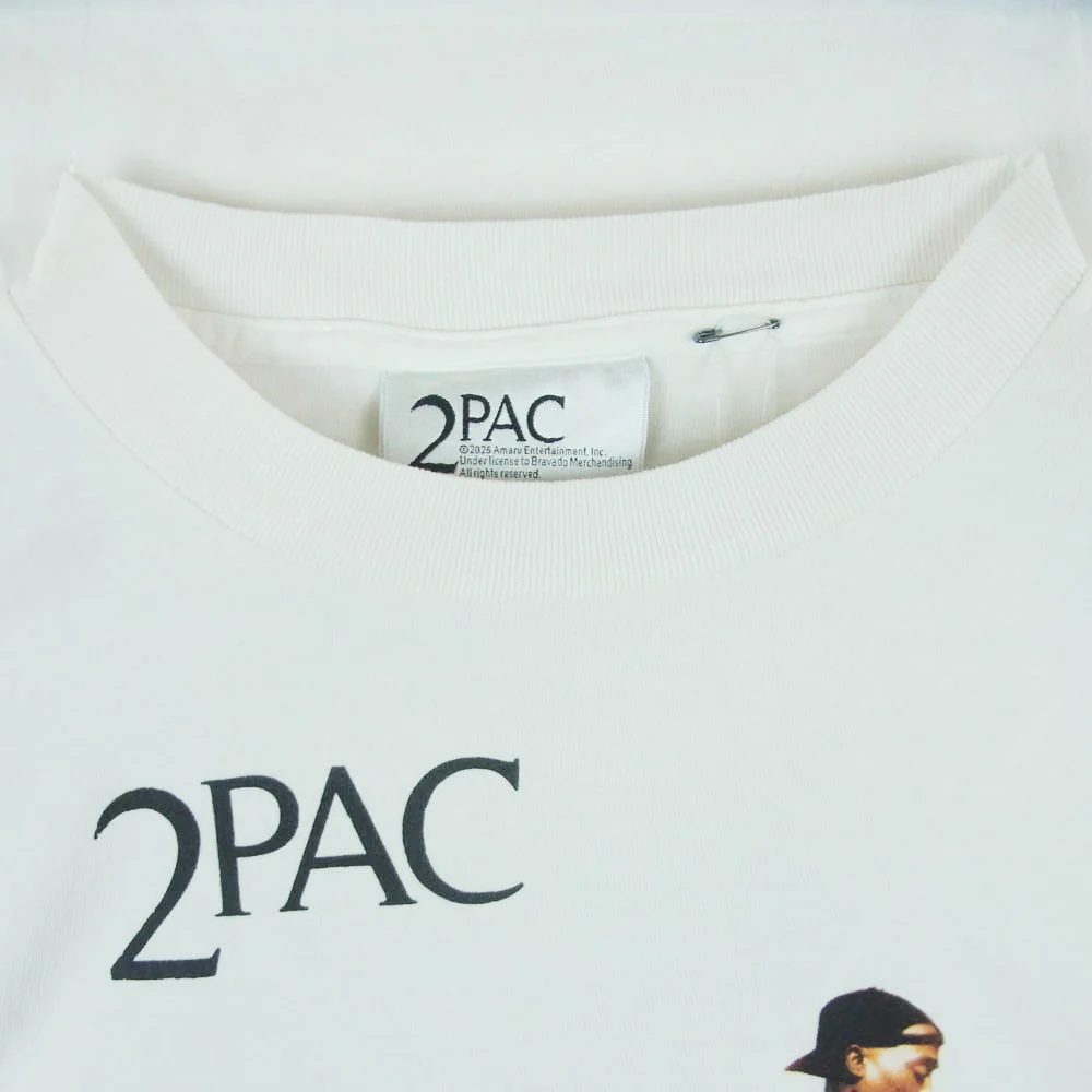 SAINT MICHAEL セントマイケル 25SS SM-HR3-0000-C15 2PAC 2PC_SS TEE 半袖 Tシャツ オフホワイト系 XL【美品】【中古】 - Image 3